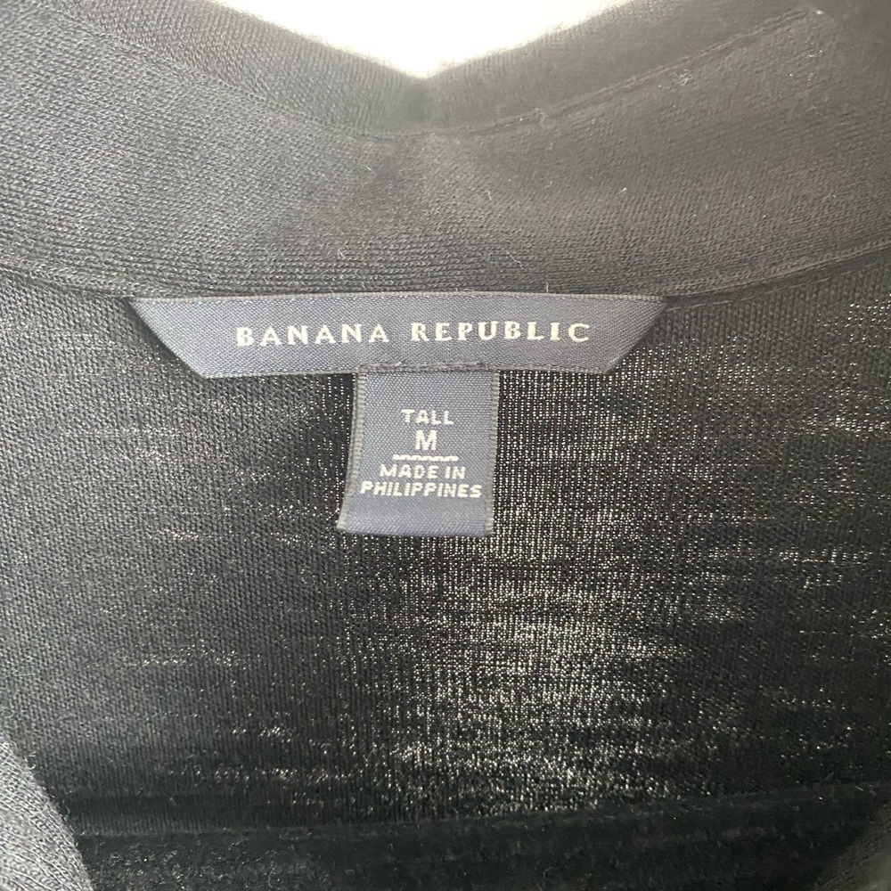 Banana Republic Women's Black 100% Wool Dress Size Medium Gold Button Accents‎ - Picture 3 of 8